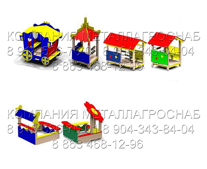 Детские игровые домики в виде кареты, со счетами, детские беседки - купить детский домик в Таганроге, Ростове-на-Дону, Краснодаре, Воронеже.